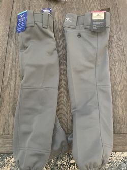 Grey Girls Mizuno Softball Pants (Youth Medium)