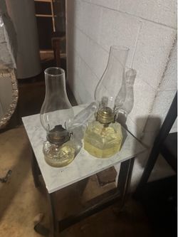Vintage oil lamps