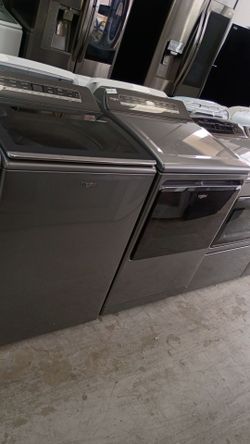 Jumbo set top load electric with warranty delivery available fee depends on address 🏠🛣️🚛 yes it's an oversized set