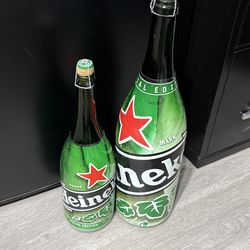 Heineken 3 L and 1.5 L Empty Bottles