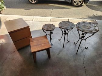 Side Tables & Drawer