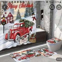 4 Piece Bathroom Set With Hooks