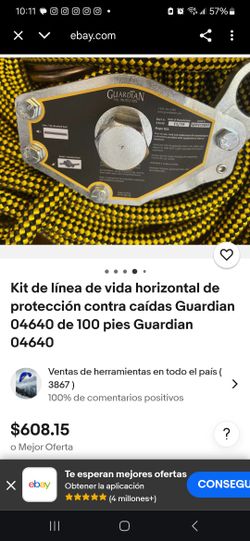 kit de Linea proteccion contra caidas horizontal
