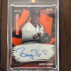 2026 Topps Finest Barry Bands 1/25 Auto