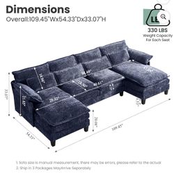 Sofa Nuevo En Si Caja Color Azul 