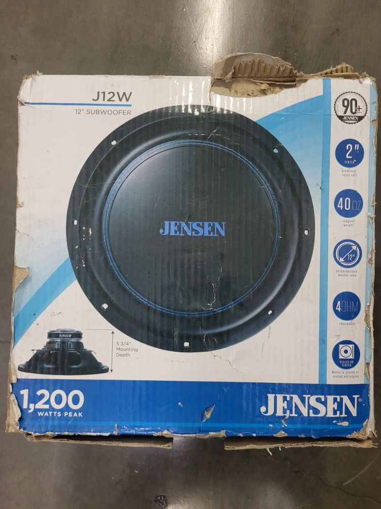 Jensen 12" 1,200 Watt Subwoofer