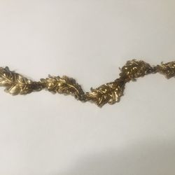 Vintage sterling Napier Designer Leaf 7 1/2 inch Bracelet