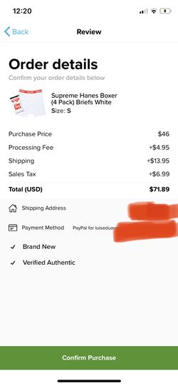 Supreme hanes boxers small (4pack)