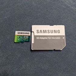 Samsung evo select 3 128gb microSD memory card & Adapter 