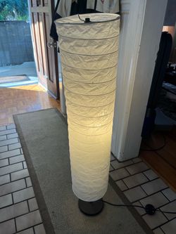 Floor Lamp White Shade 46” tall
