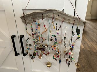 Colorful Beaded Yard Art