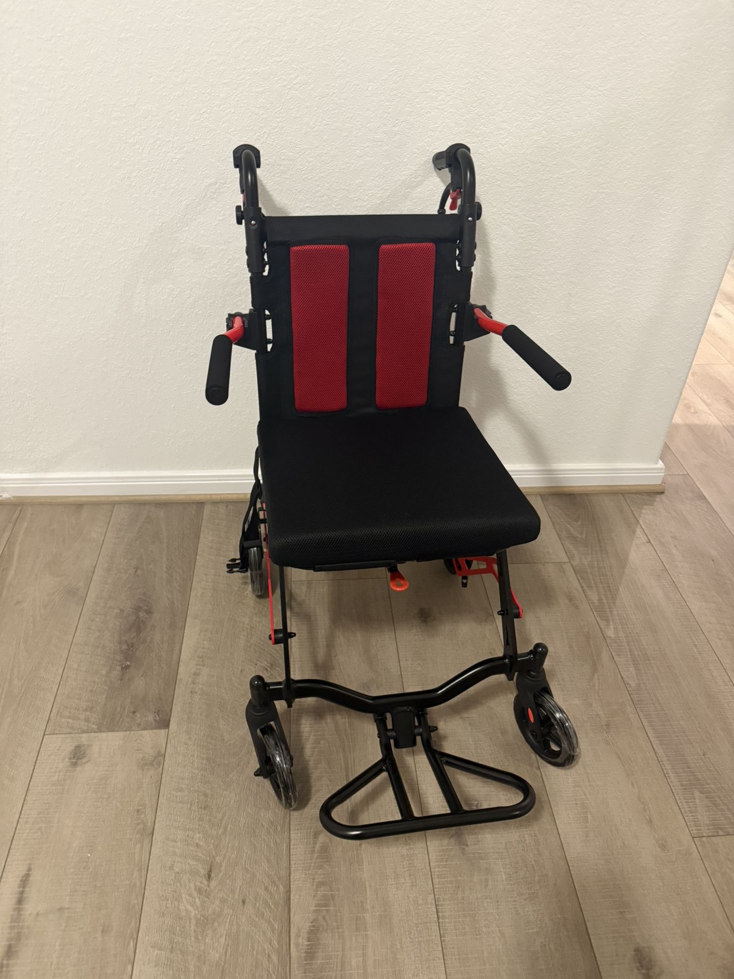 Red Transport Chair 