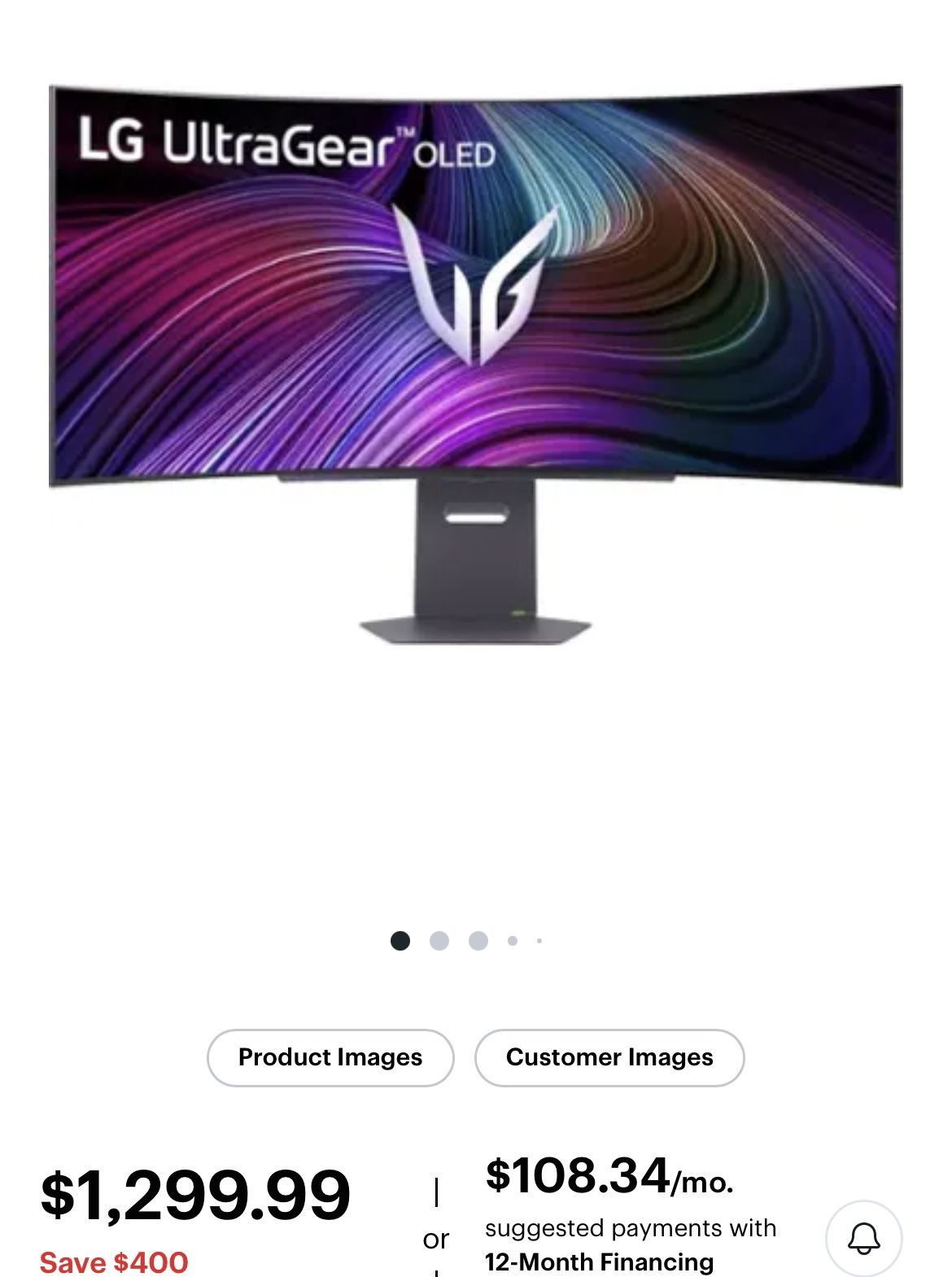 LG - UltraGear 45" OLED QHD 240Hz 0.03ms G-Sync/FreeSync Premium Pro Smart Gaming Monitor with DisplayHDR 400 TRUE - Black