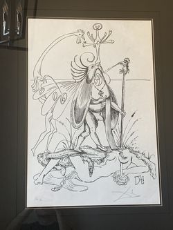 Salvador Dali Lithograph “Rooster” From Pantagruel