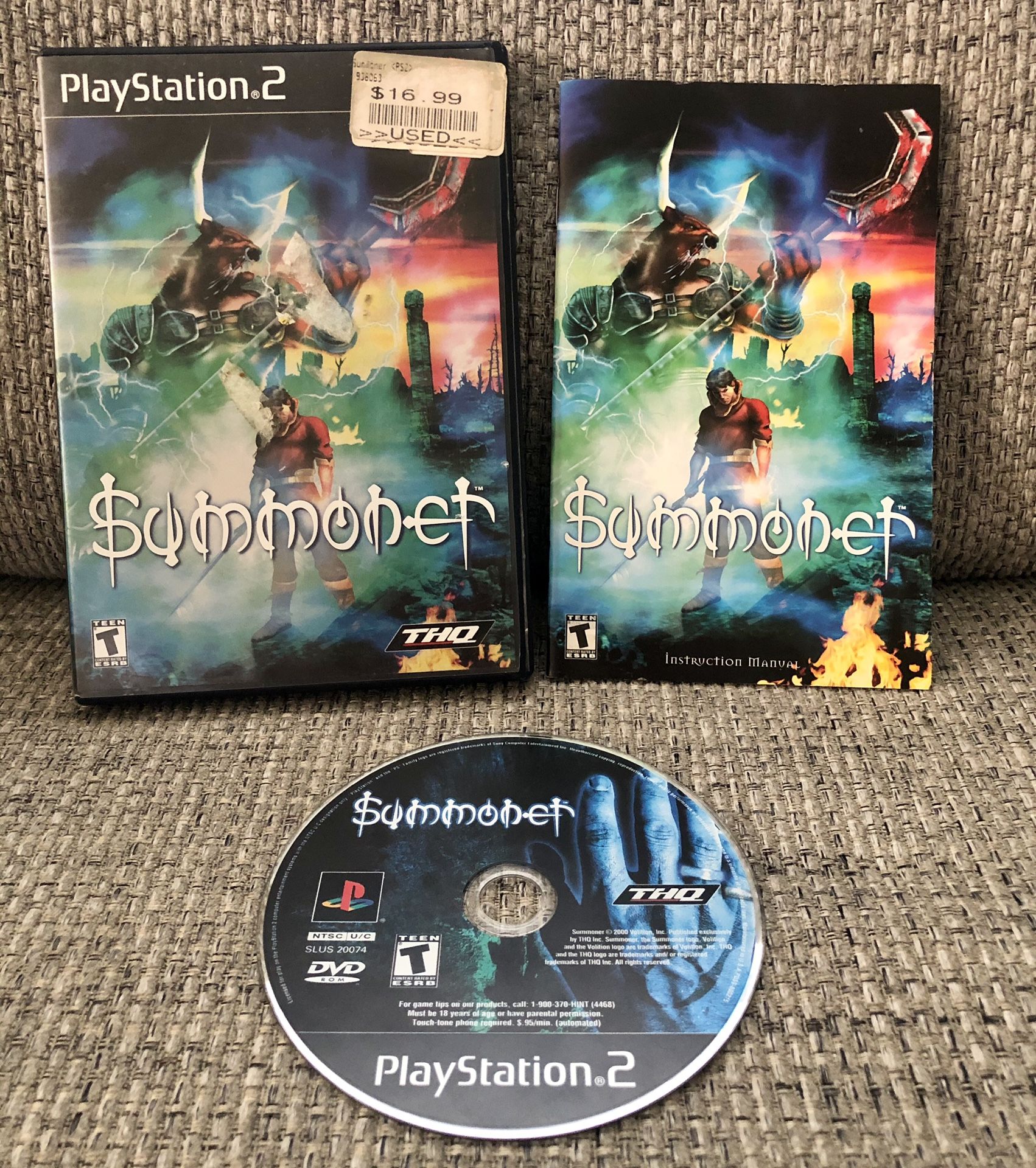 Summoner (Sony PlayStation 2, 2000) - PS2 - Complete Tested Working