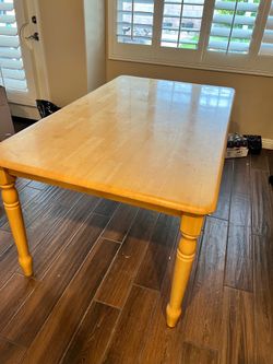 Light Wood Dining Table, Hutch, Coffee Table and End Table Set