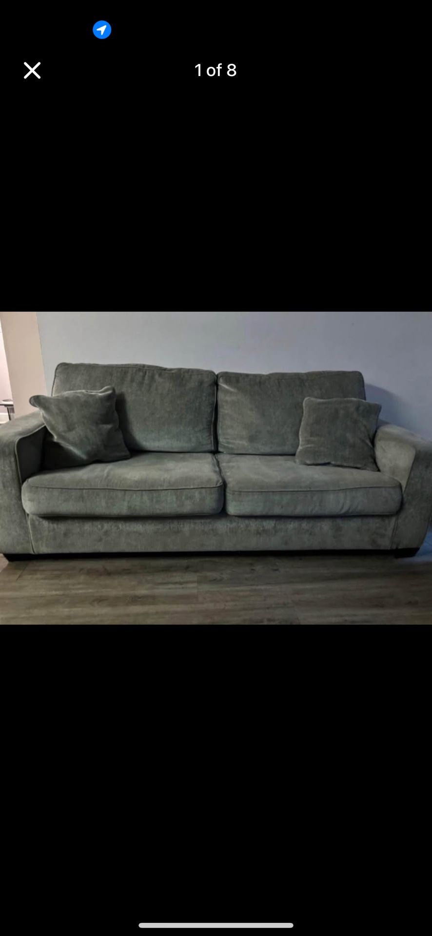2 Grey Couch Set