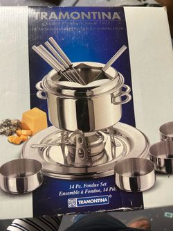 New stainless Fondue Set