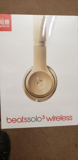 Gold Beats solo 3 wireless Brand new