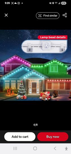 Christmas lights.   permanent .Outdoor lights 100'feet new 