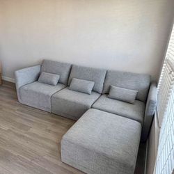Brand New Sectional Couch With Ottoman