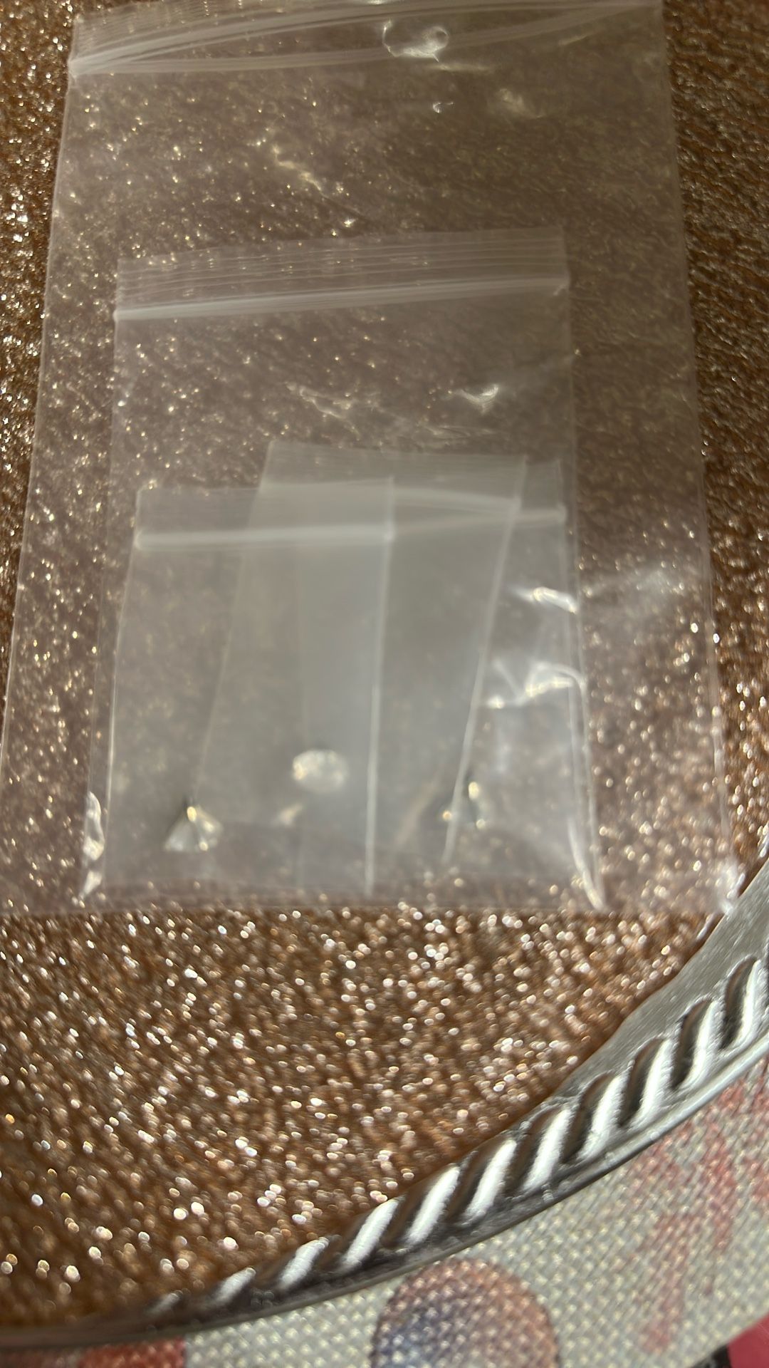 (3) VVS D Color Moissanite Dermal 8mm