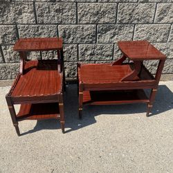 matching antique step tables 