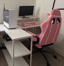 Work center Desk, Chair, Computer set up