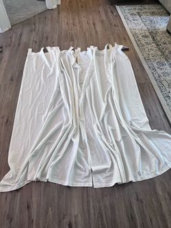 White curtains