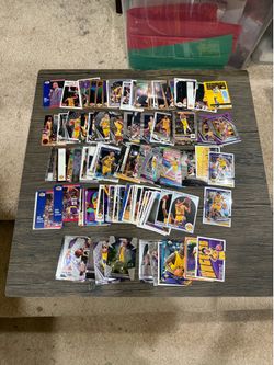 Lot of 138 Lakers Basketball Cards NBA hoops fleer optic Topps Flux Vintage