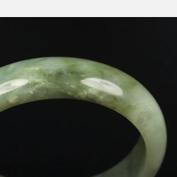 60mm Grade A 100% Natural Green Xiu Jade Bangle Bracelet