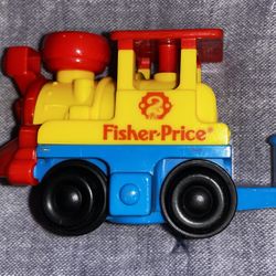 Vintage 1992 Fisher Price GeoTrax Flip Track Train Engine #2 