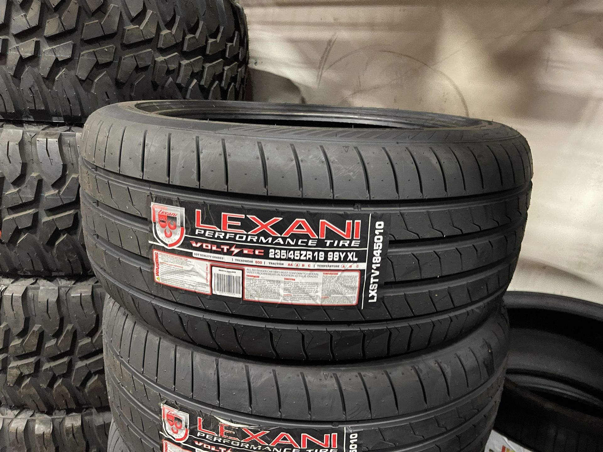 New Tire Lexani Voltec ⚡️fits Tesla Model 3 235/45/18