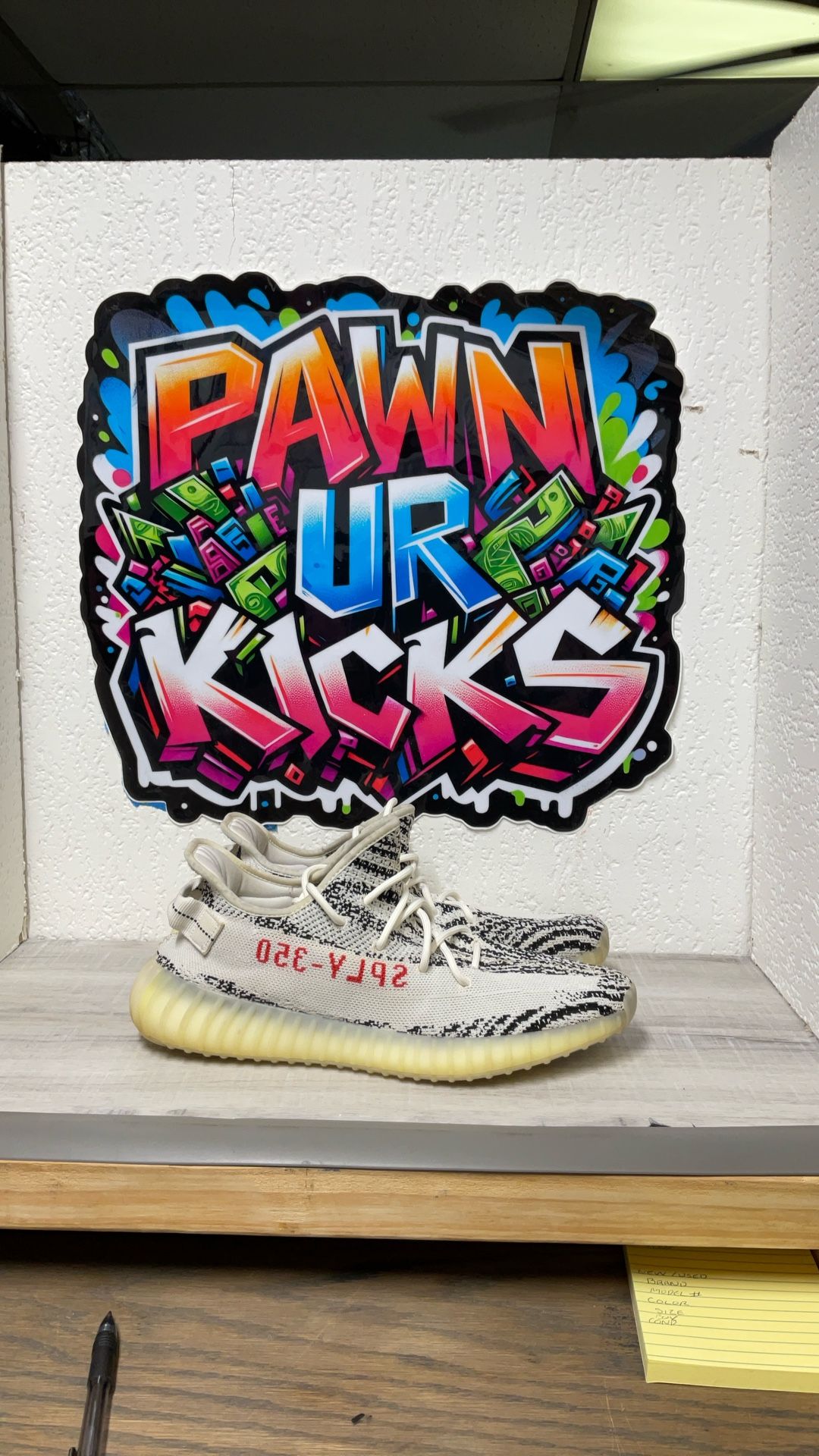 Adidas Yeezy Boost 350/ White,black / Size 11.5