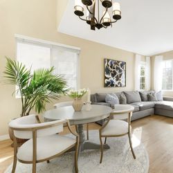 Pedestal dining table- adjustable