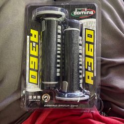 2025 Domino Racing MX moto Grips A360 black and grey