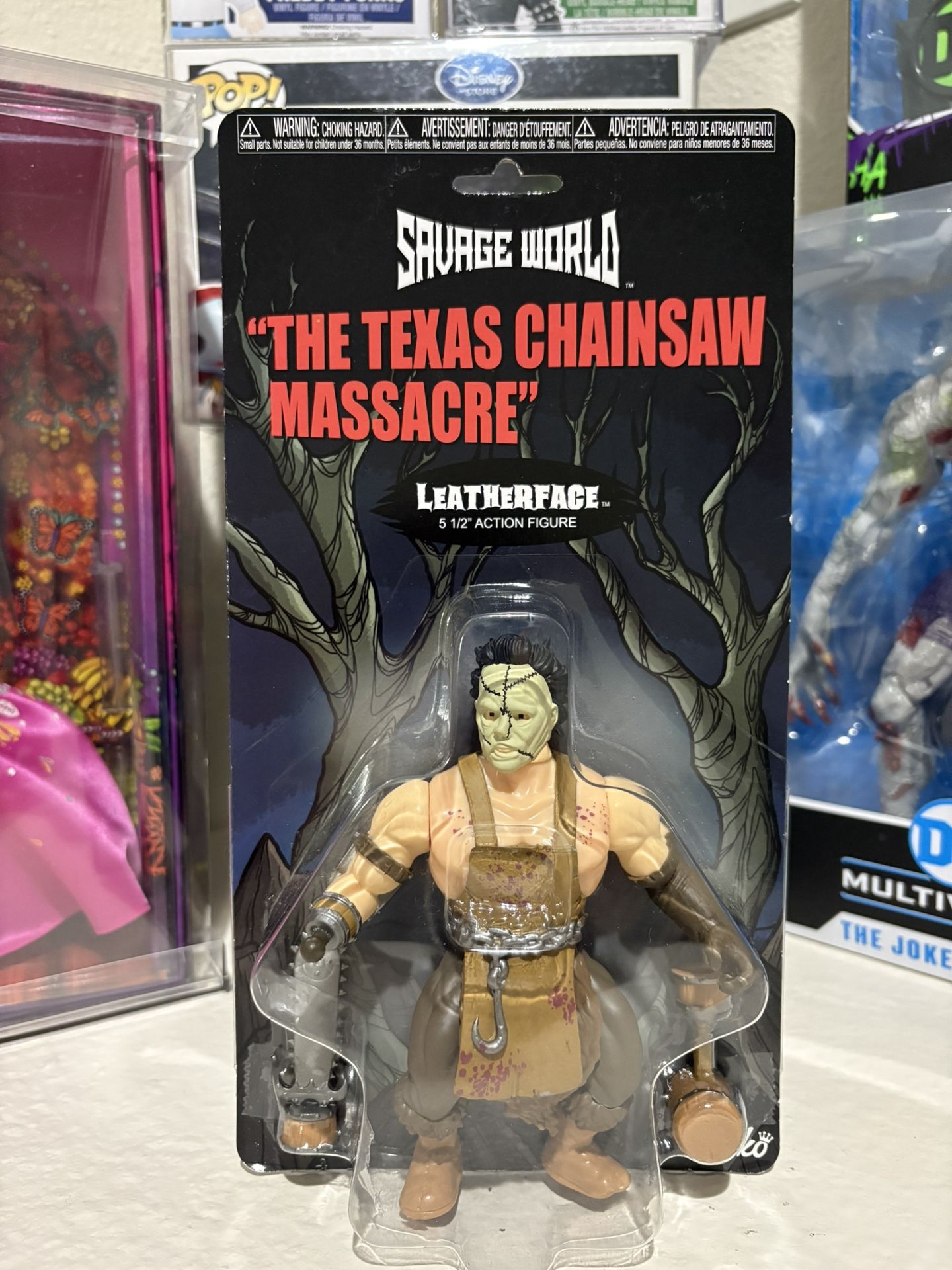 Leather Face Savage World Action Figure