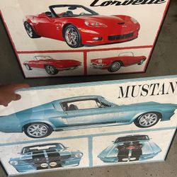 Mustang And Corvette Poster