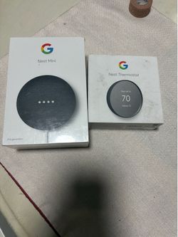 Google nest mini and thermostat bundle