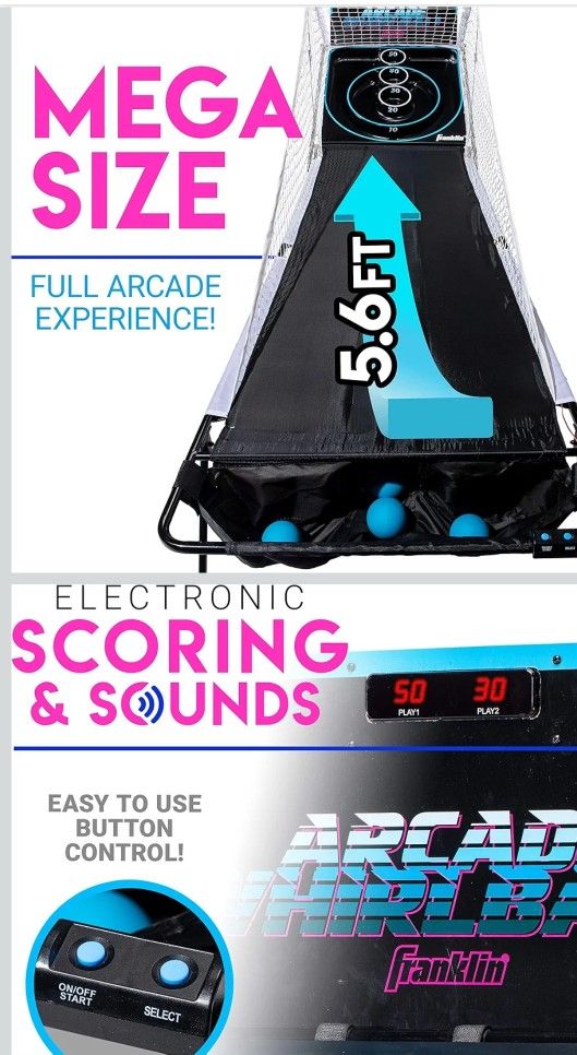 Whirlball Arcade Game - Indoor Roller Ball for Kids + Adults - Family