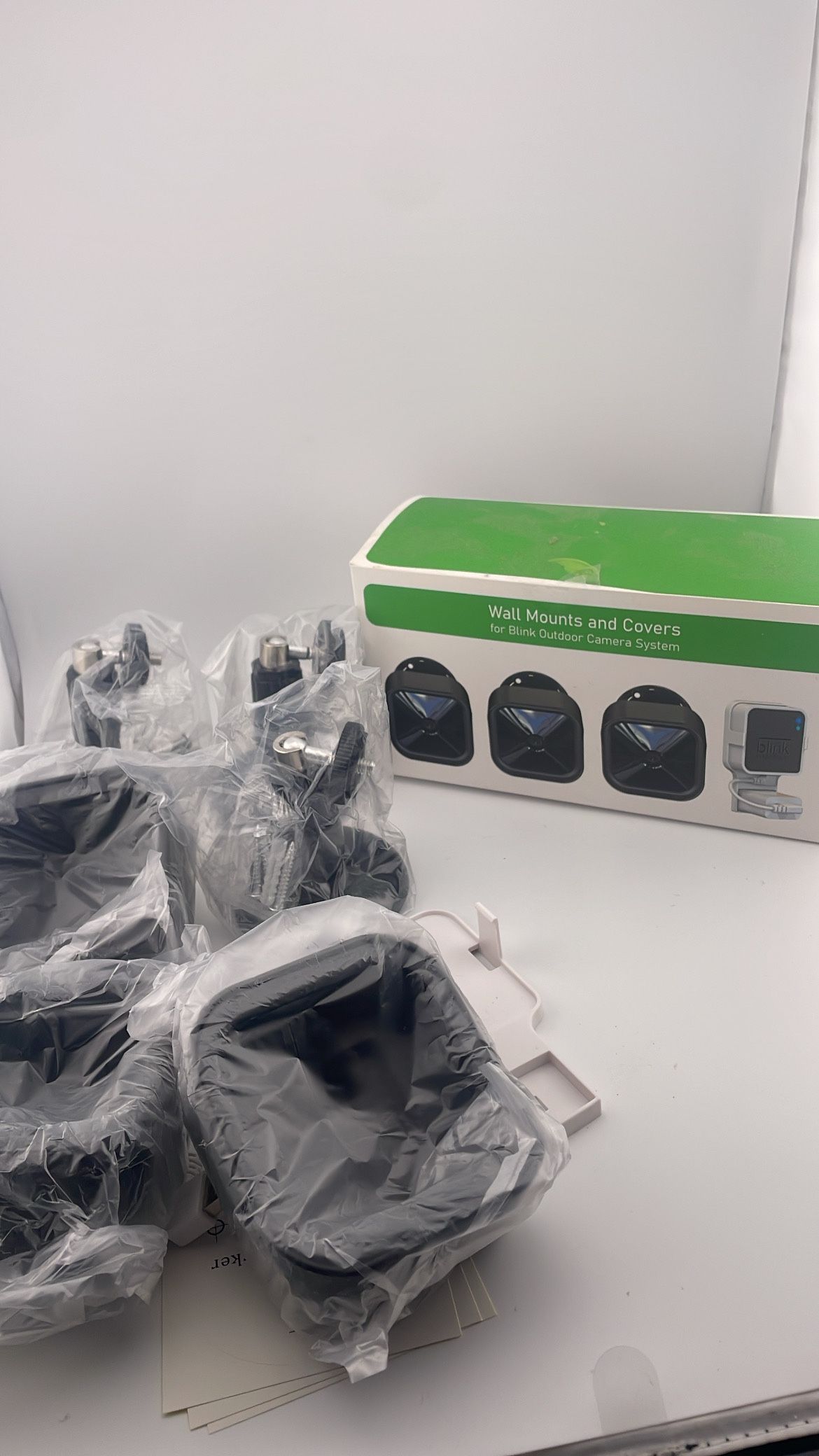Wall Mounts And Covers For Blink Outdoor Camera System 3 Pack Black NEW