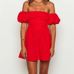 Beginning Boutique Red Mini Dress