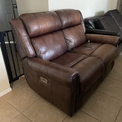 Reclinable Loveseat Couch With USB 