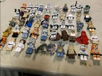 50 LEGO Star Wars Minifigures Lot – Fett, Watto, Stormtroopers, Misc Figures