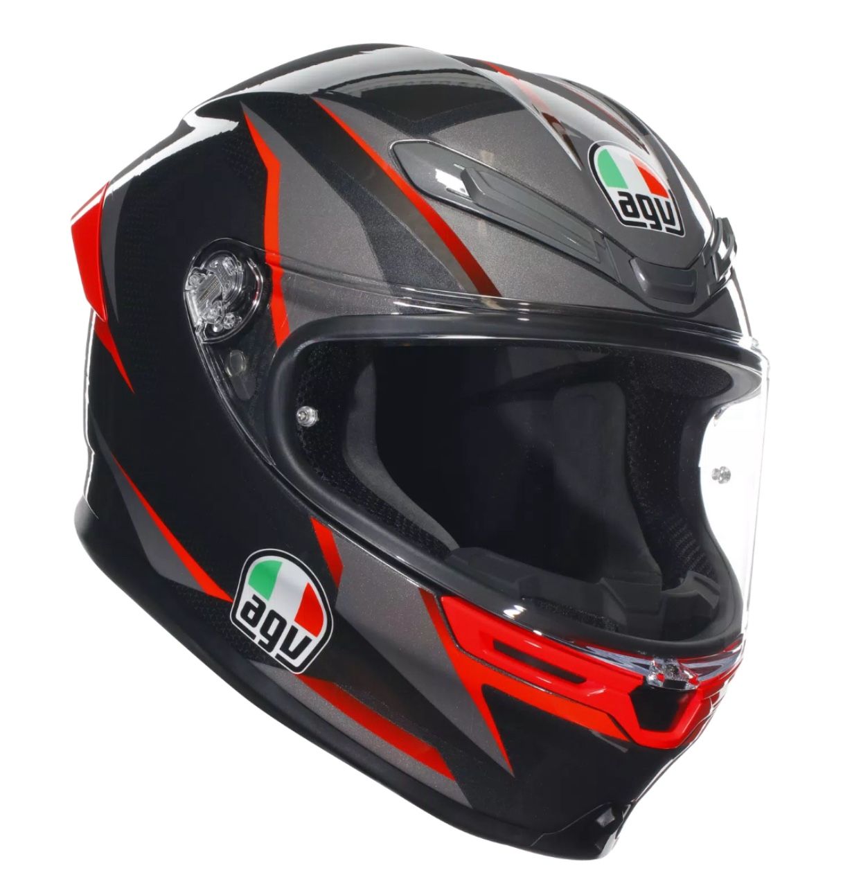 AGV K6S “Slashcut” Gray/Blk/Red XL w/ Sena 60S $900 