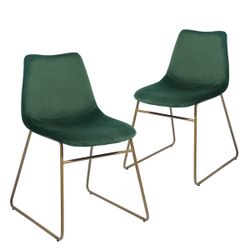 Open Box Homy Casa BATASSEL Velvet Chair "21.06 x 31.5 x 17.91" Modern Dining or Accent Seating