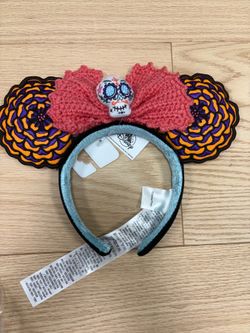 NEW with Tags Dia De Los Muertos Mickey Ears