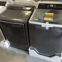 Samsung Washer 5.2 Cu Ft With Agitator And Dryer Gas Smart (Energy Star)