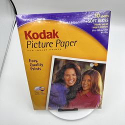 Kodak Picture Soft Gloss Paper for Inkjet Printers 8.5x11 Universal - 10 Sheets