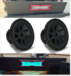 New 2 12” Kicker Cvx Subwoofers Custom Box Silverado 2019-2024